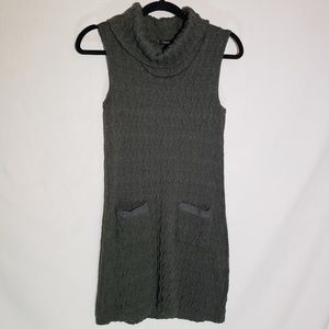 *Rhapsody* Gray cable knit dress, small